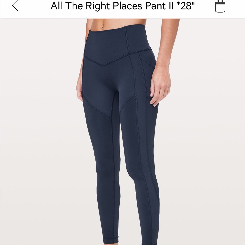 Lululemon All the Right Places II Full Length Navy